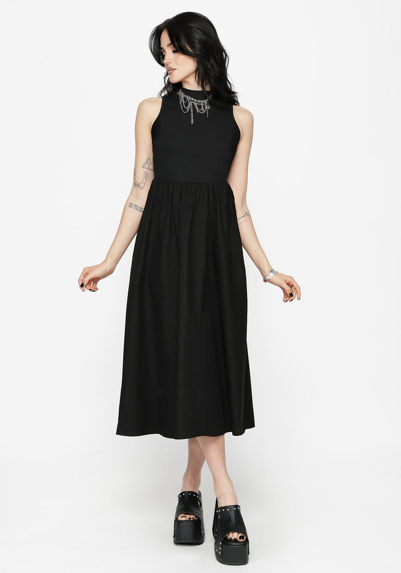 midaxi a line dress Green Midaxi Dress main image 1