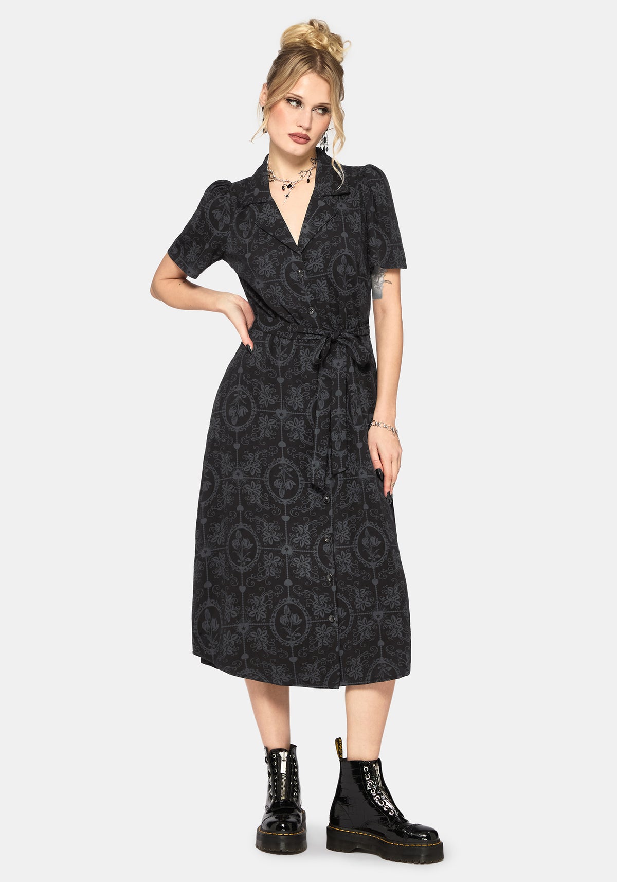 spectre layered midi shirt dress Spectre Layered Midi Shirt Dress Distubia