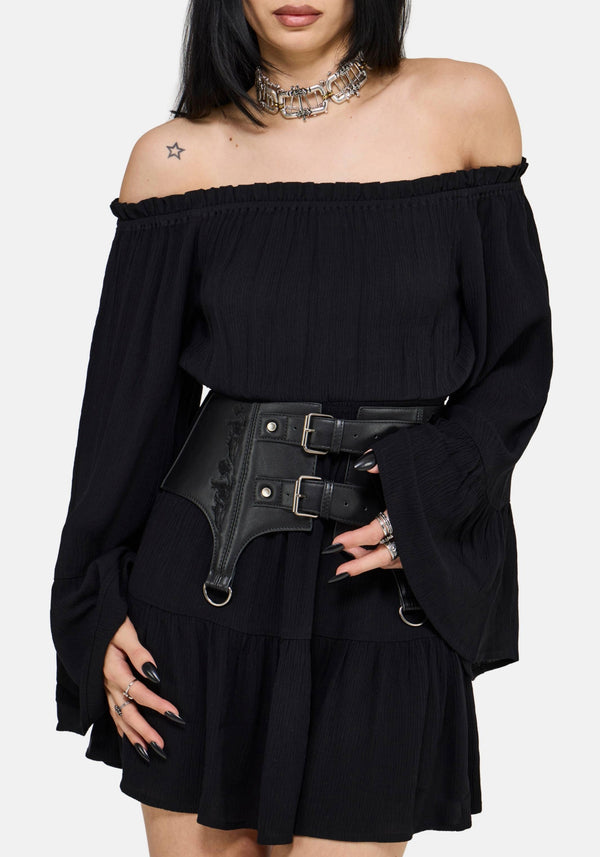 square neck dress blue For Love & Lemons main image 1