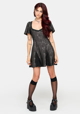 Lili Jacquard Lace Godet Mini Dress