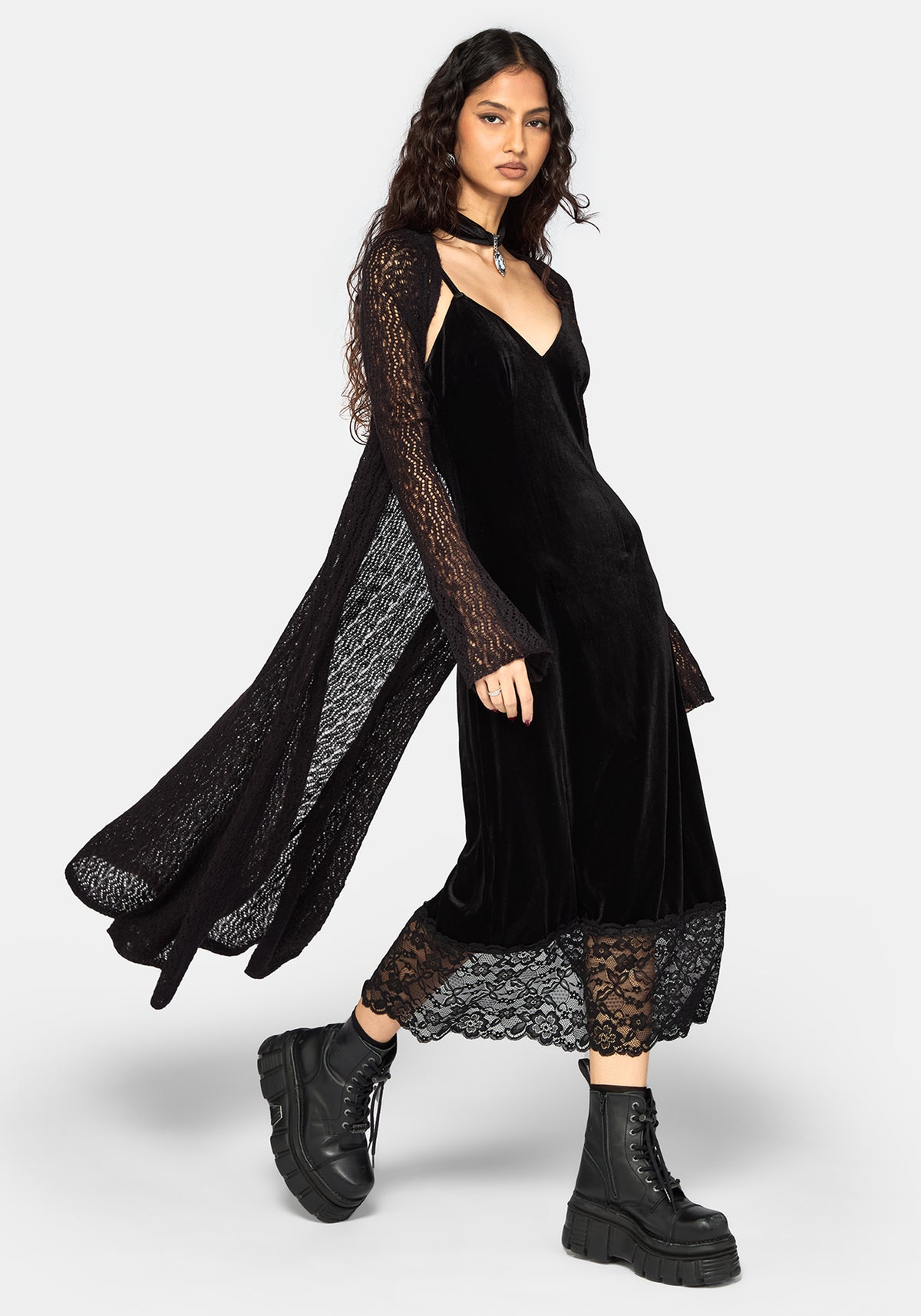 Adara Longline Fine Knit Cardigan