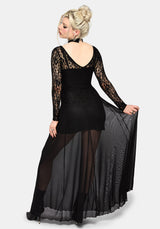 Eltharia Lace Bodice Maxi Dress US 2