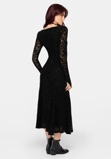 Neve Long Sleeve Lace Midaxi Dress