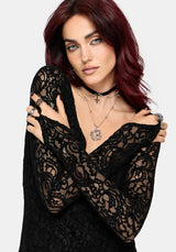 Neve Long Sleeve Lace Midaxi Dress