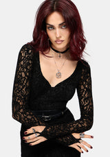 Neve Long Sleeve Lace Midaxi Dress