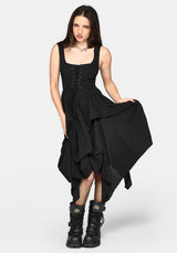 Lyx Hitched Skirt Cotton Midi Dress