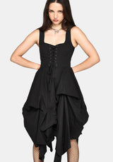 Lyx Hitched Skirt Cotton Midi Dress