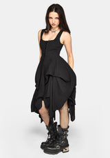 Lyx Hitched Skirt Cotton Midi Dress