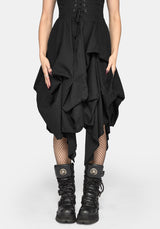 Lyx Hitched Skirt Cotton Midi Dress