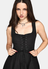 Lyx Hitched Skirt Cotton Midi Dress