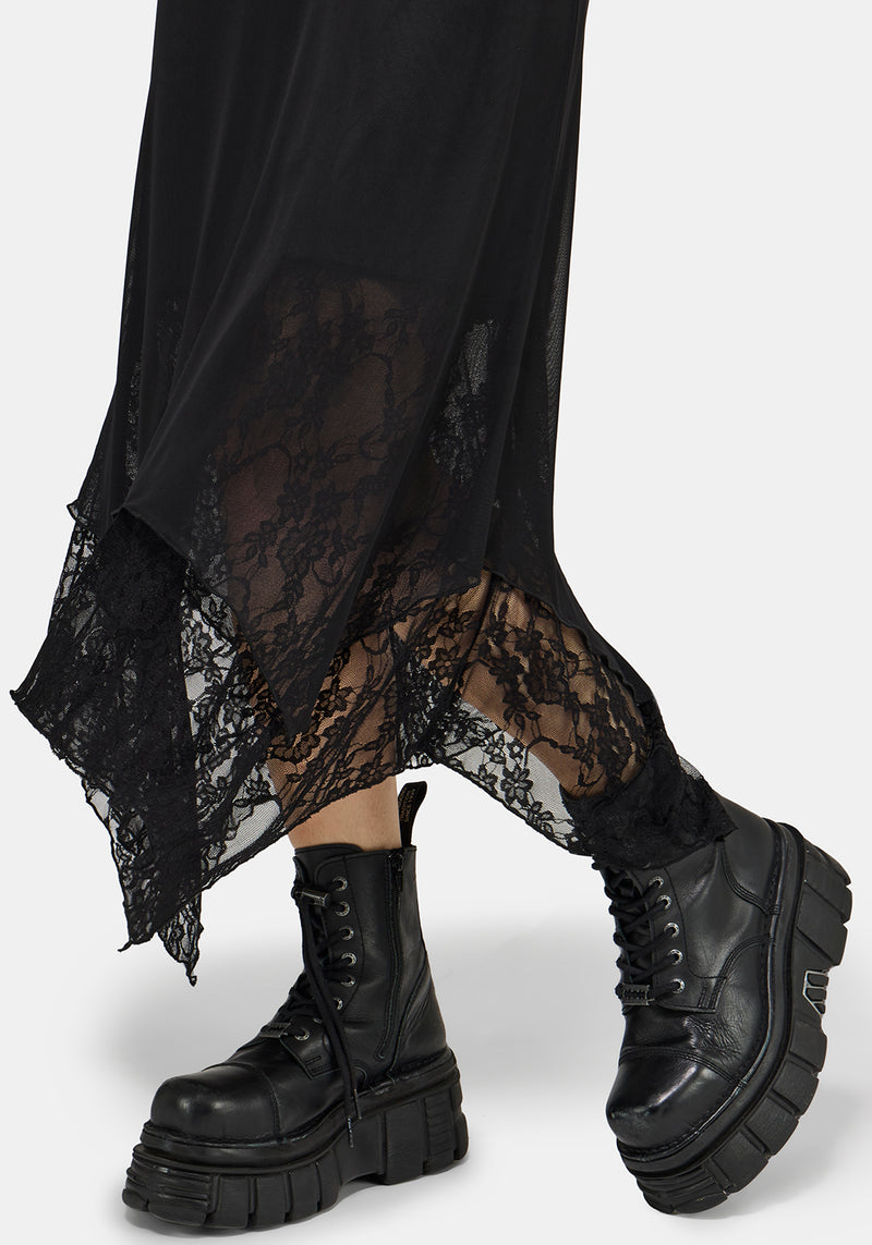 Druella Lace Cami Midaxi Dress – Disturbia