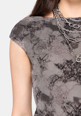 Juniper Ruched Mesh Midaxi Dress