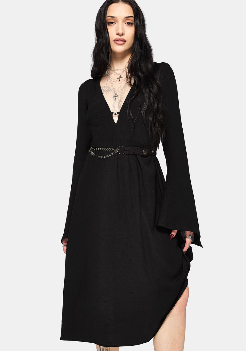 Millicent Chain Front Midi Dress – Disturbia
