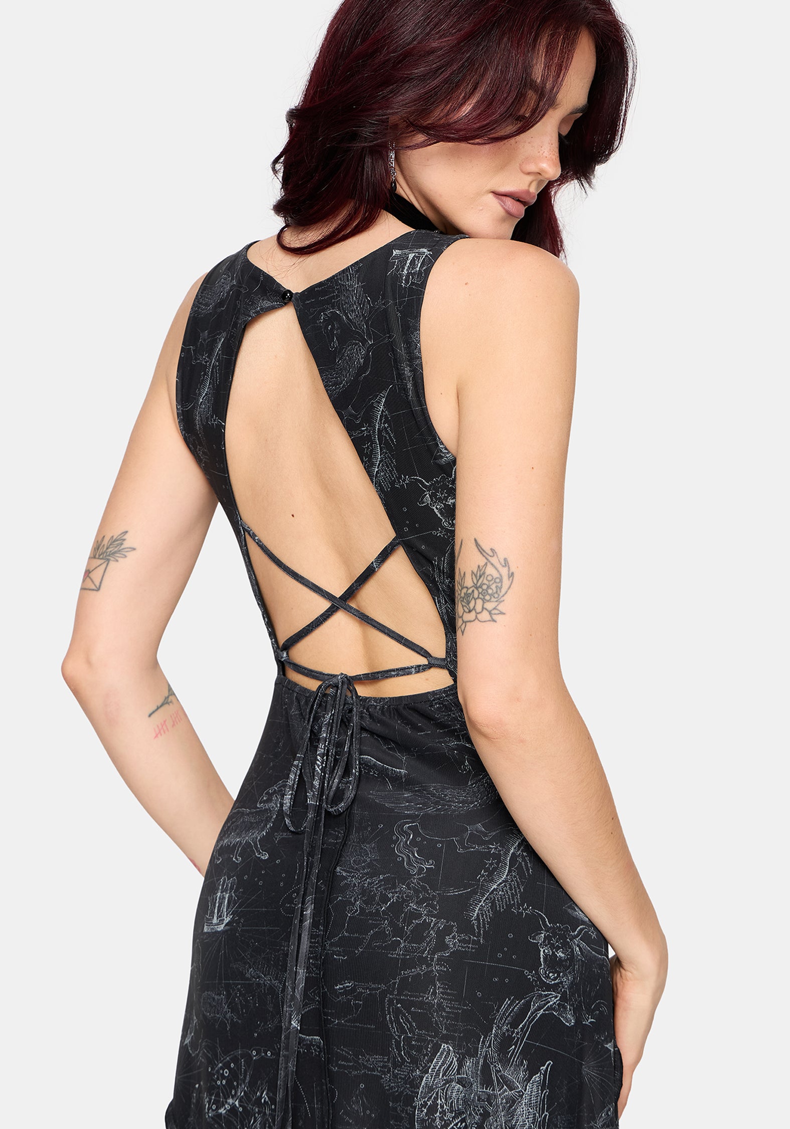 kushiro mesh dress Valli V mesh dress MINAA MONROE