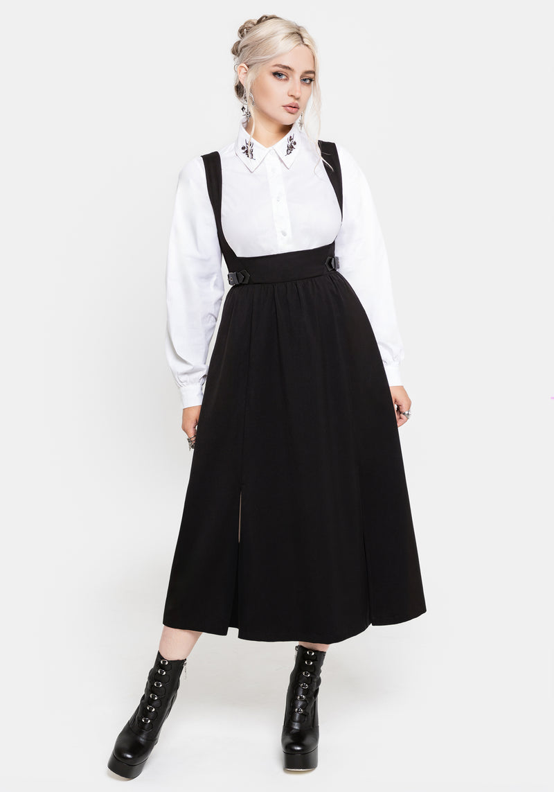 long black pinafore dress Nightingale Midi fullprice no lestretch Cyrill Strapless Satin Structured long sleeve or 3/4 Color:Mint_Green