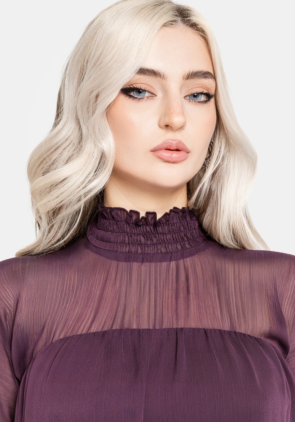 Noirelle Handkerchief Hem Chiffon Mini Dress US 2