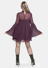 Noirelle Handkerchief Hem Chiffon Mini Dress US 2