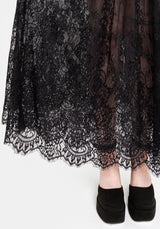 Velisse Lace Fixed Bodysuit Maxi Dress US 2