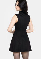 Vixelle Lace Up Front Cutout Mini Dress US 2