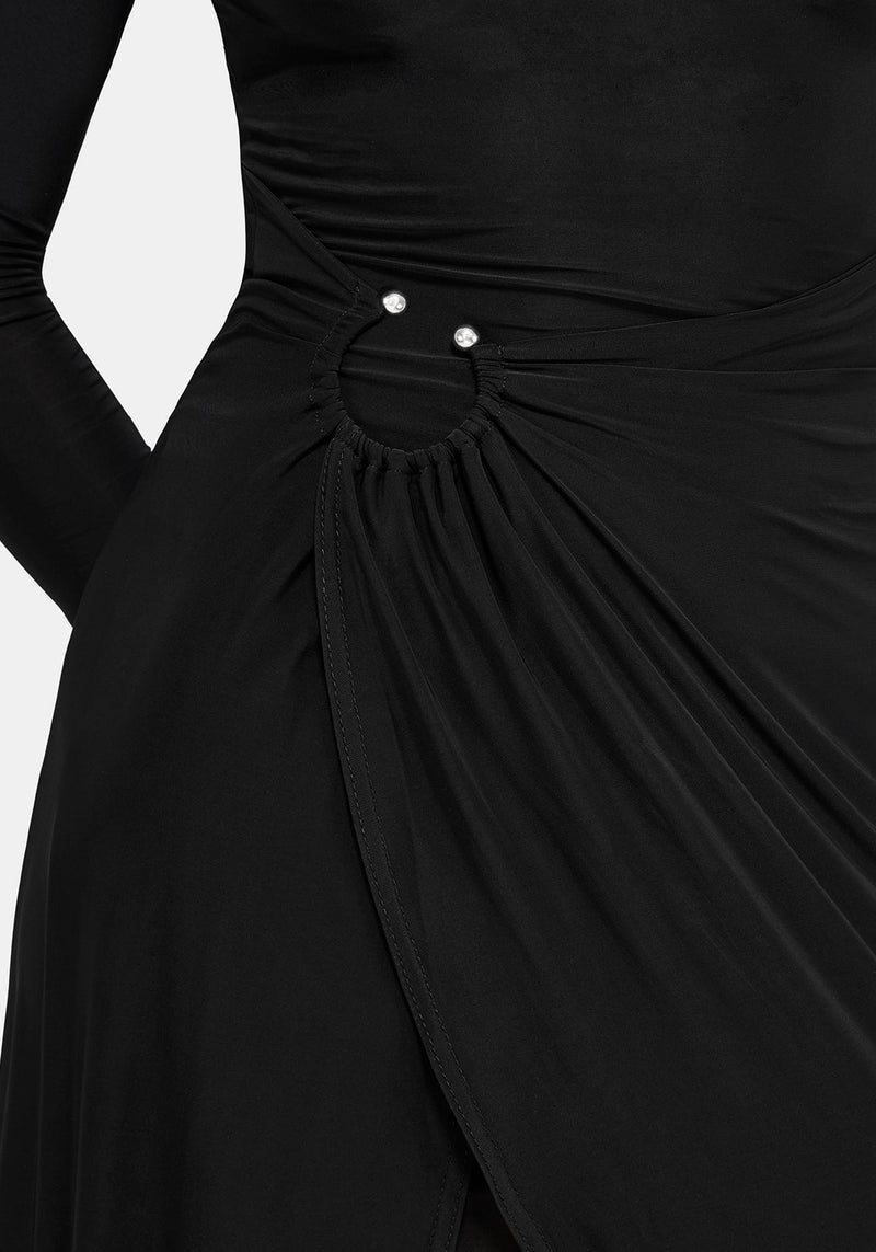 Bellamira Ring Waist Midaxi Dress Disturbia Bellamira Ring Waist Midaxi Dress Disturbia
