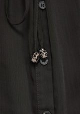 Eimhir Chiffon High-Low Midi Shirt Dress
