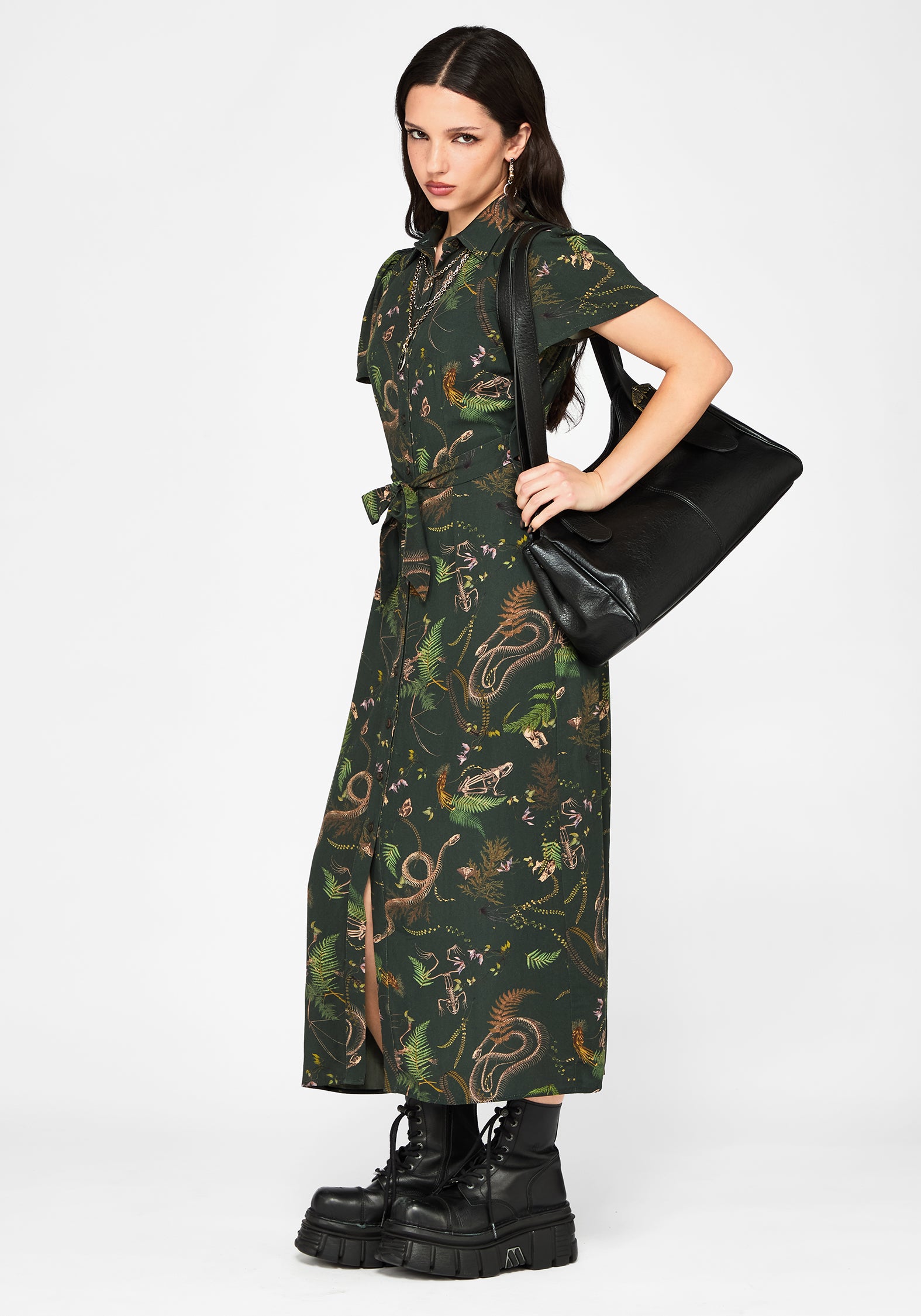 fitted midi shirt dress Ayolanni 3/4 Sleeve Dresses for Women 2026 Solid Collared Knee Length Fitted Waist Midi Shirt Dress Work Formal Party Sundress with Pockets Green Xxxl