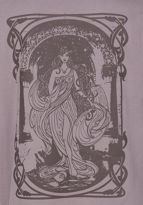 Saria Cotton-Blend Fairy Printed Jersey Tee Dress