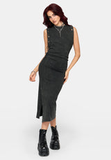 Vale Sleeveless Eyelet Midi Dress