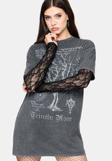 Trinity Moon Graphic Tee Dress