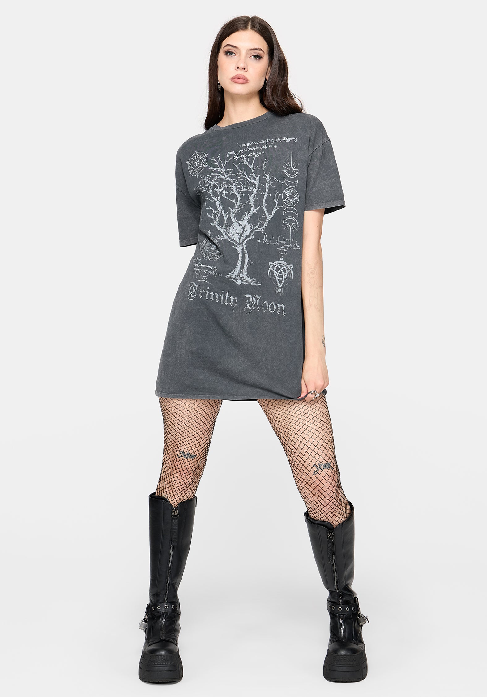 Trinity Moon Graphic Tee Dress