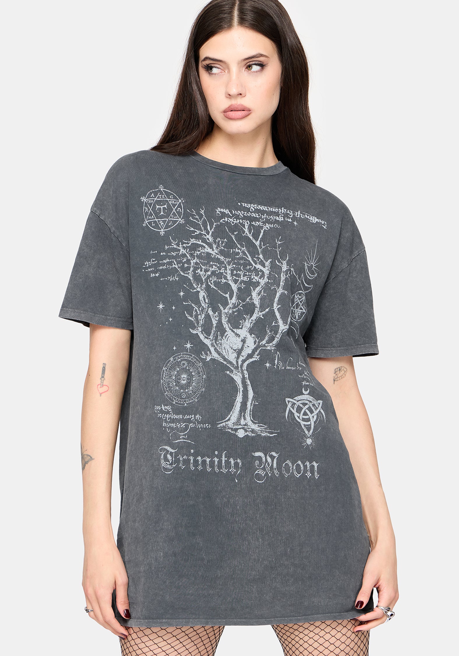 Trinity Moon Graphic Tee Dress