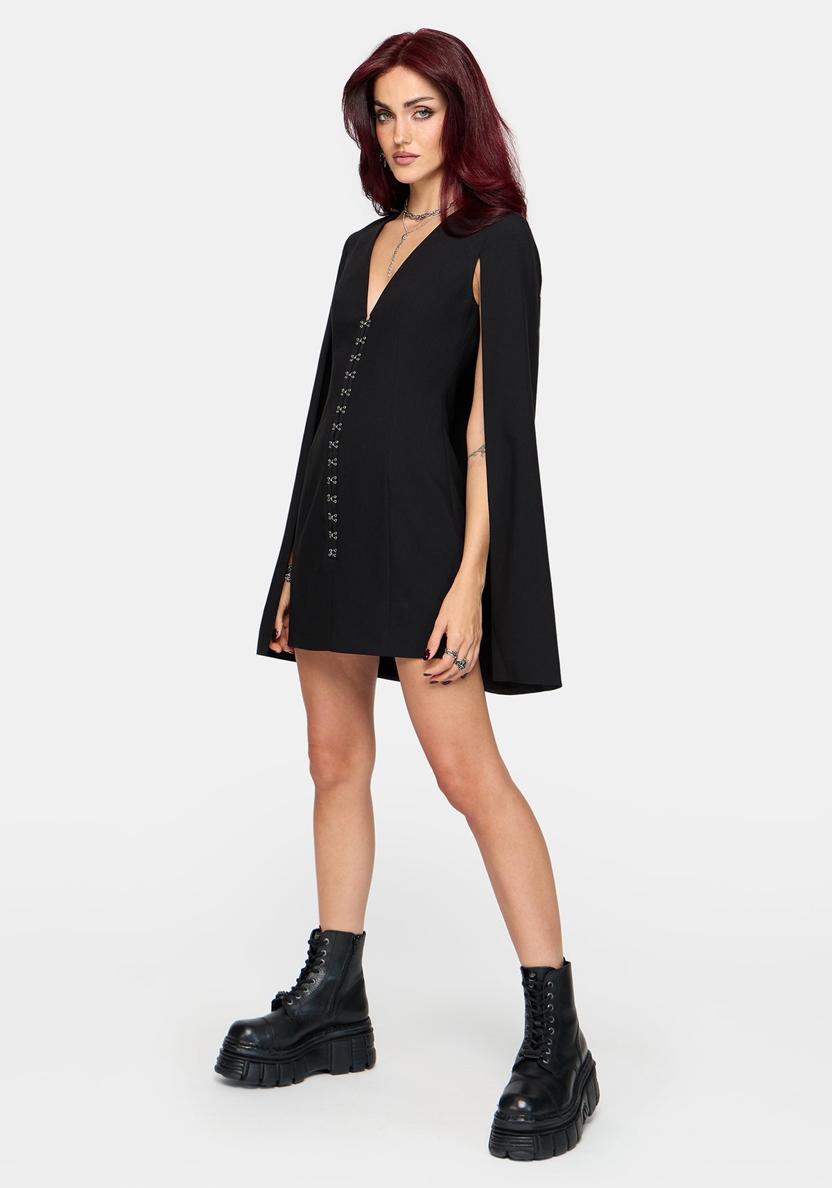 Rio Cape Blazer Mini Dress