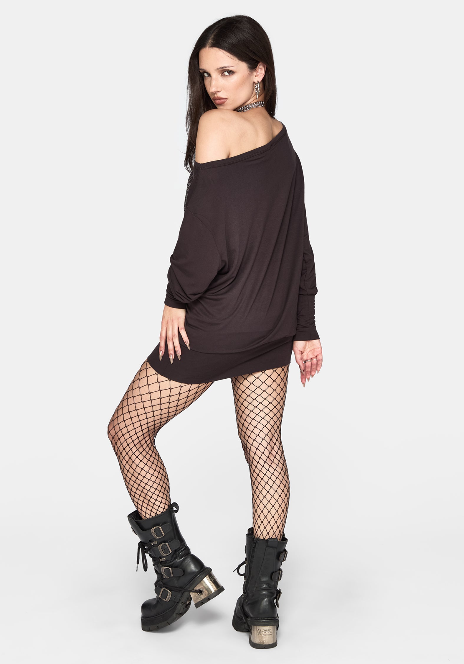 Nya Graphic Bodycon Skirt Mini Dress