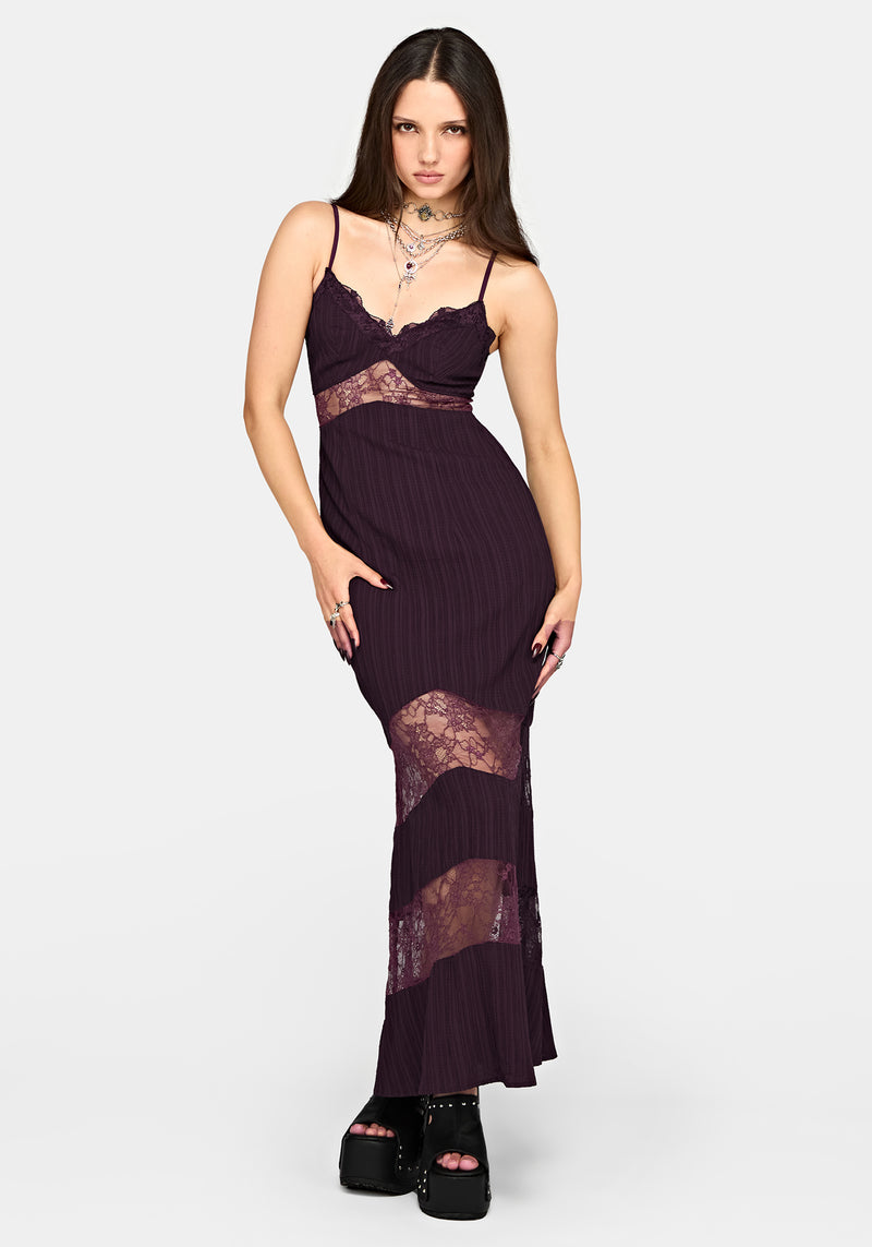 lace dress insert Fenella Cami Maxi air tight dressing perfectly balanced by the In honor of May Size:52 Long Jacket