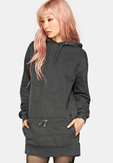 Nerezza Oversized Distressed Hoodie Dress