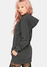 Nerezza Oversized Distressed Hoodie Dress