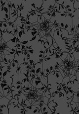 Deadly Nightshade Flocked Mesh Ruched Top