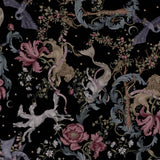 Merunicorn Enchanted Forest Print Button Up Mini Dress