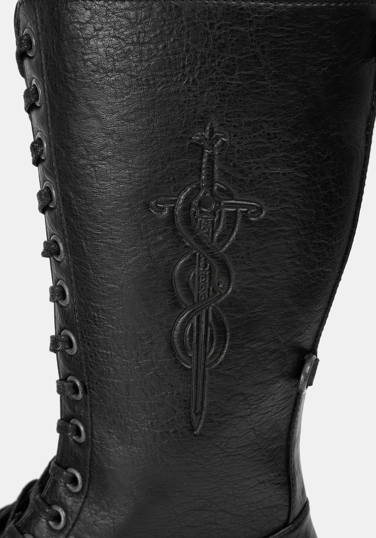 Morwyn Calf Lace Up Platform Boots US 8