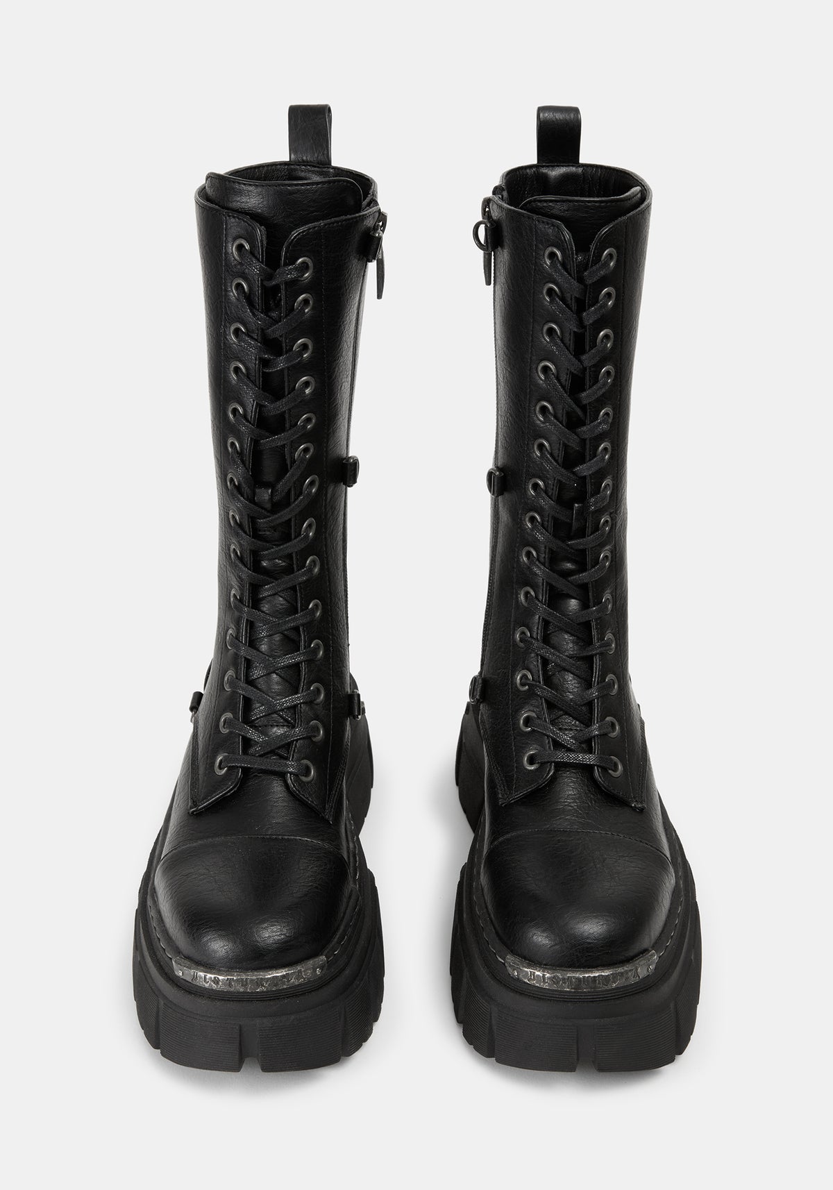 Morwyn Calf Lace Up Platform Boots US 8