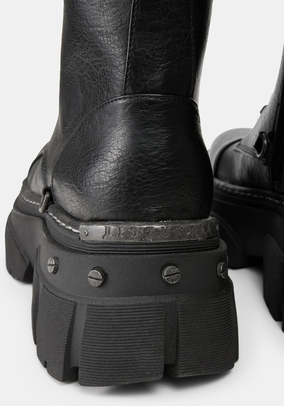 Morwyn Calf Lace Up Platform Boots US 8