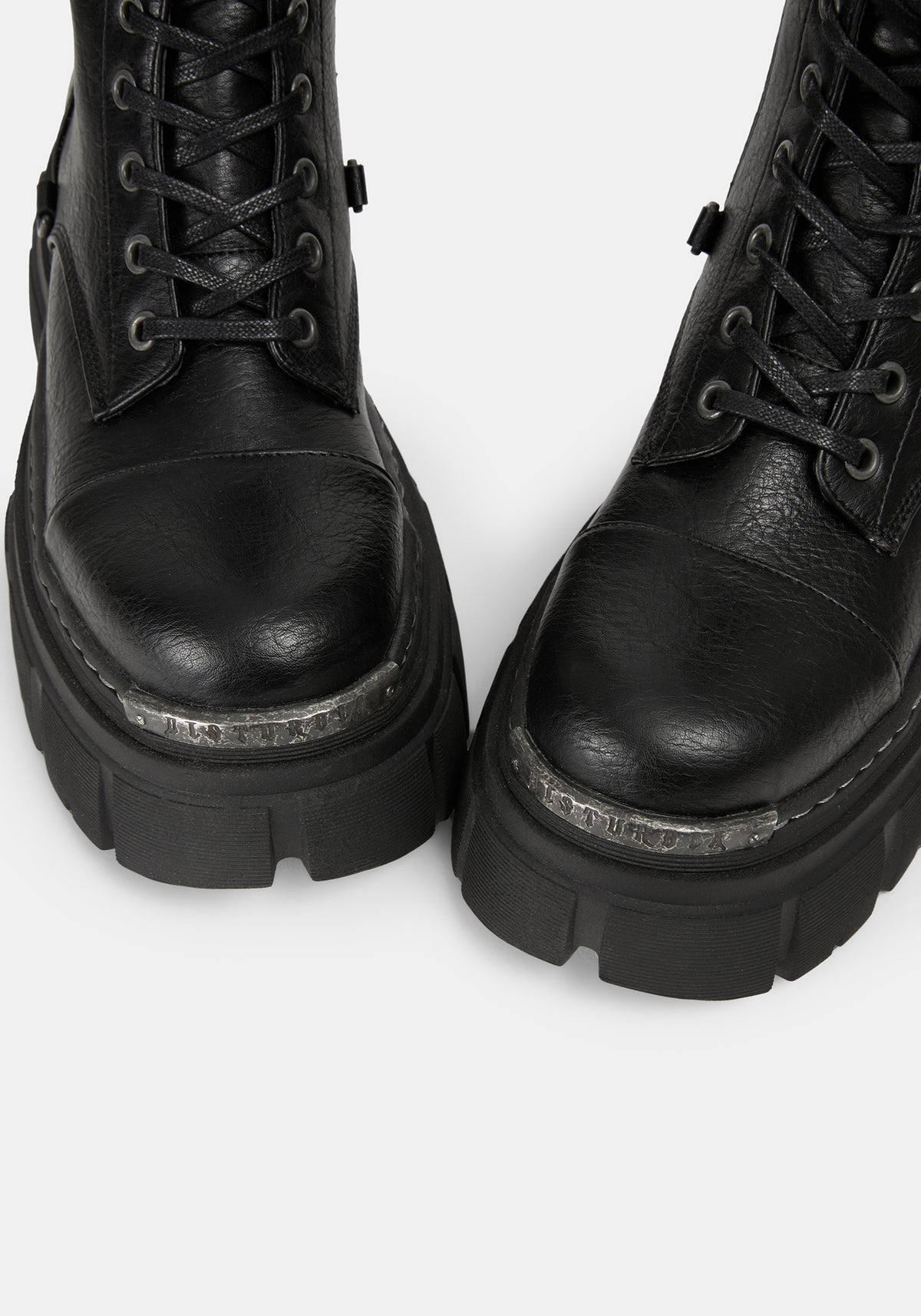 Morwyn Calf Lace Up Platform Boots US 8