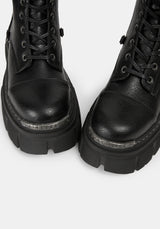 Morwyn Calf Lace Up Platform Boots US 8