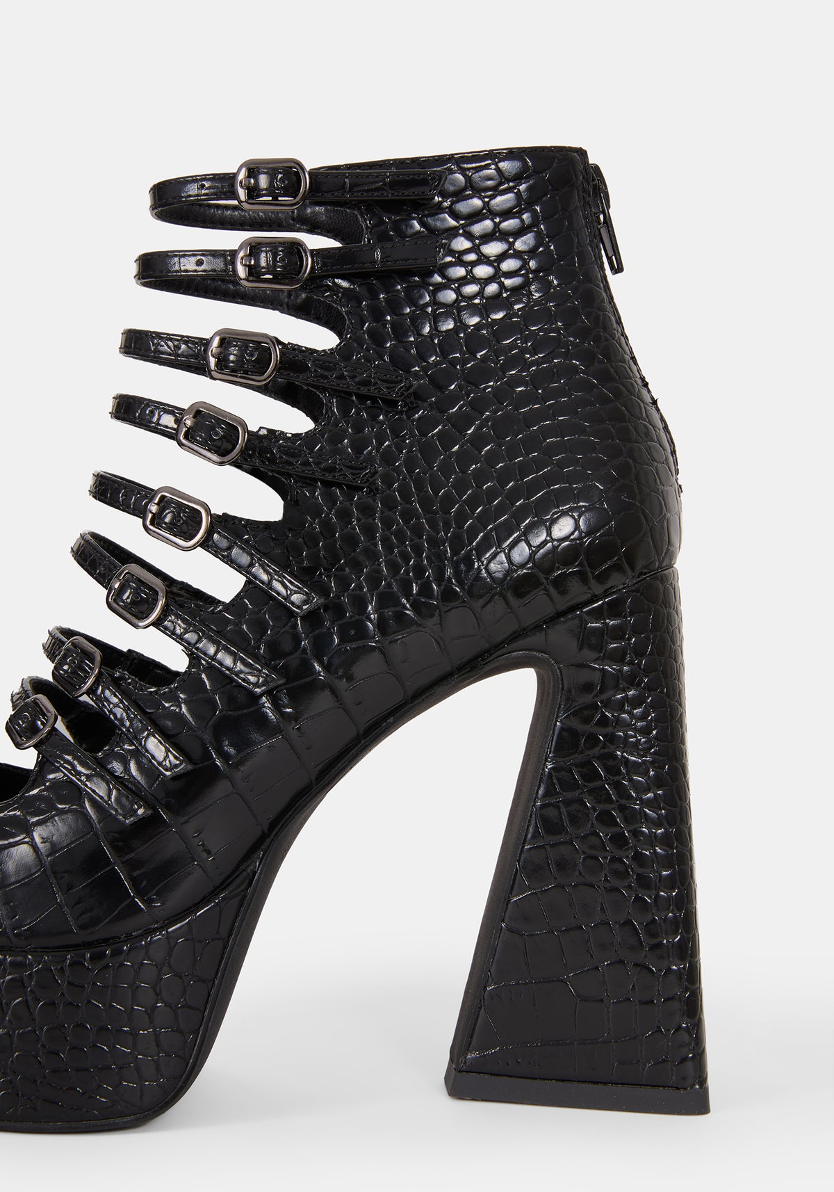 Scythera Multi Buckle Platform Heels US 8