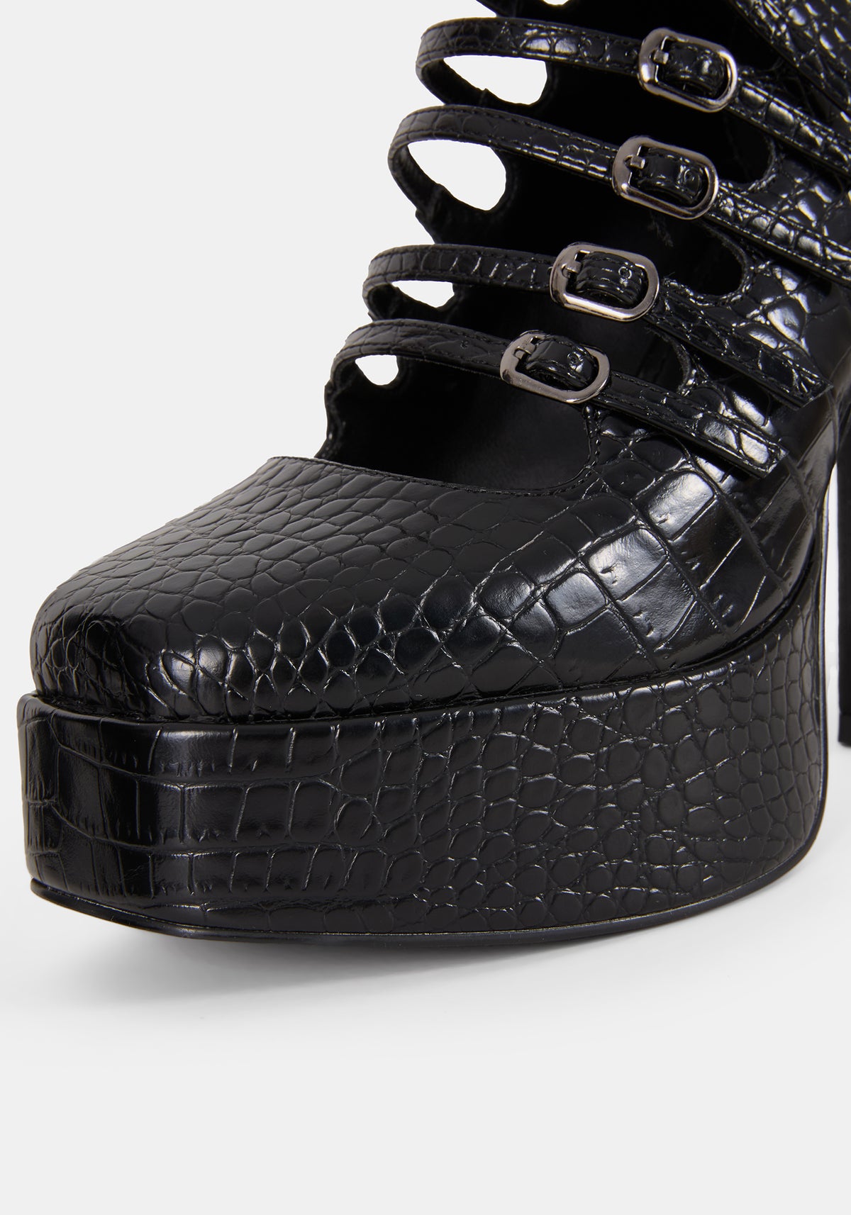 Scythera Multi Buckle Platform Heels US 8