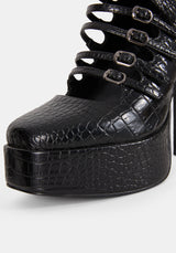 Scythera Multi Buckle Platform Heels US 8
