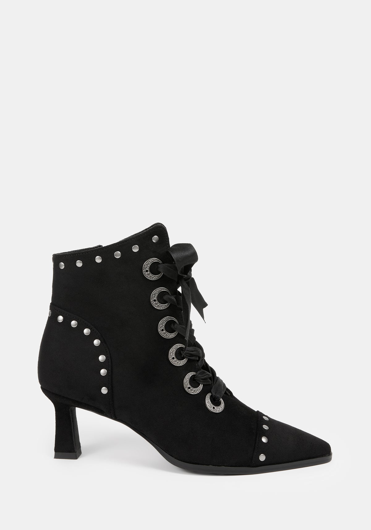 Morvella Pointed Studded Boots US 8