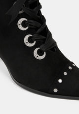 Morvella Pointed Studded Boots US 8
