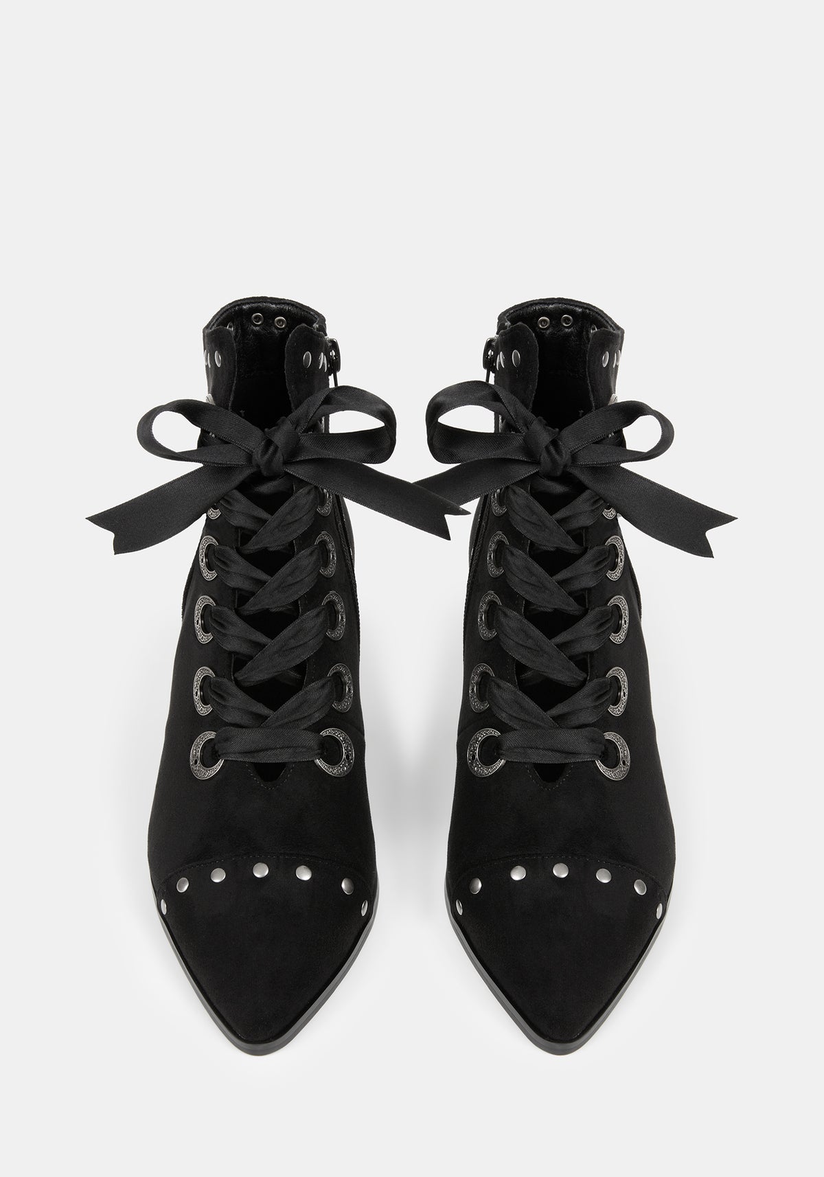 Morvella Pointed Studded Boots US 8