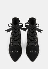 Morvella Pointed Studded Boots US 8